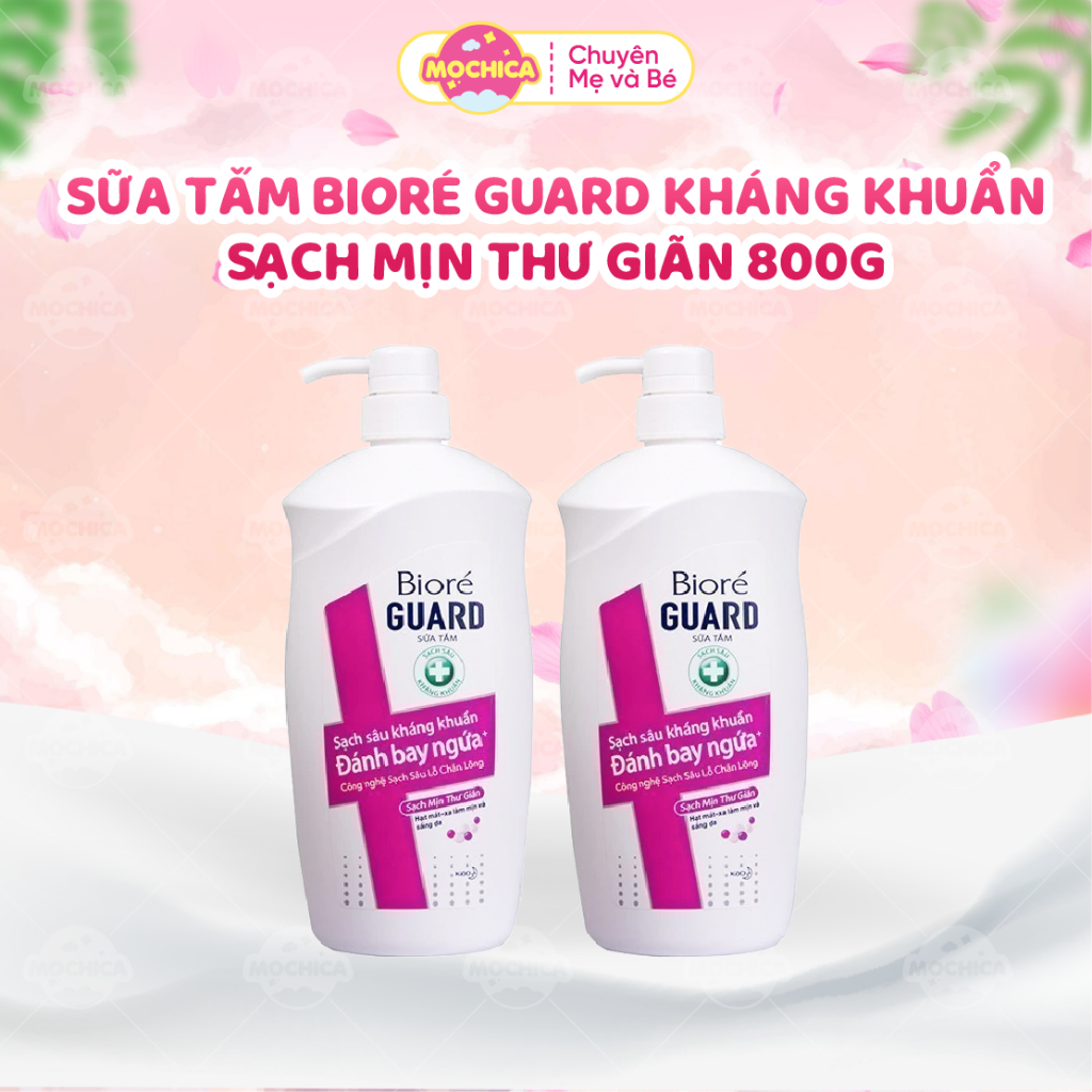 Sữa tắm Bioré Guard Kháng Khuẩn Sạch Mịn Thư Giãn 800g - Mochica