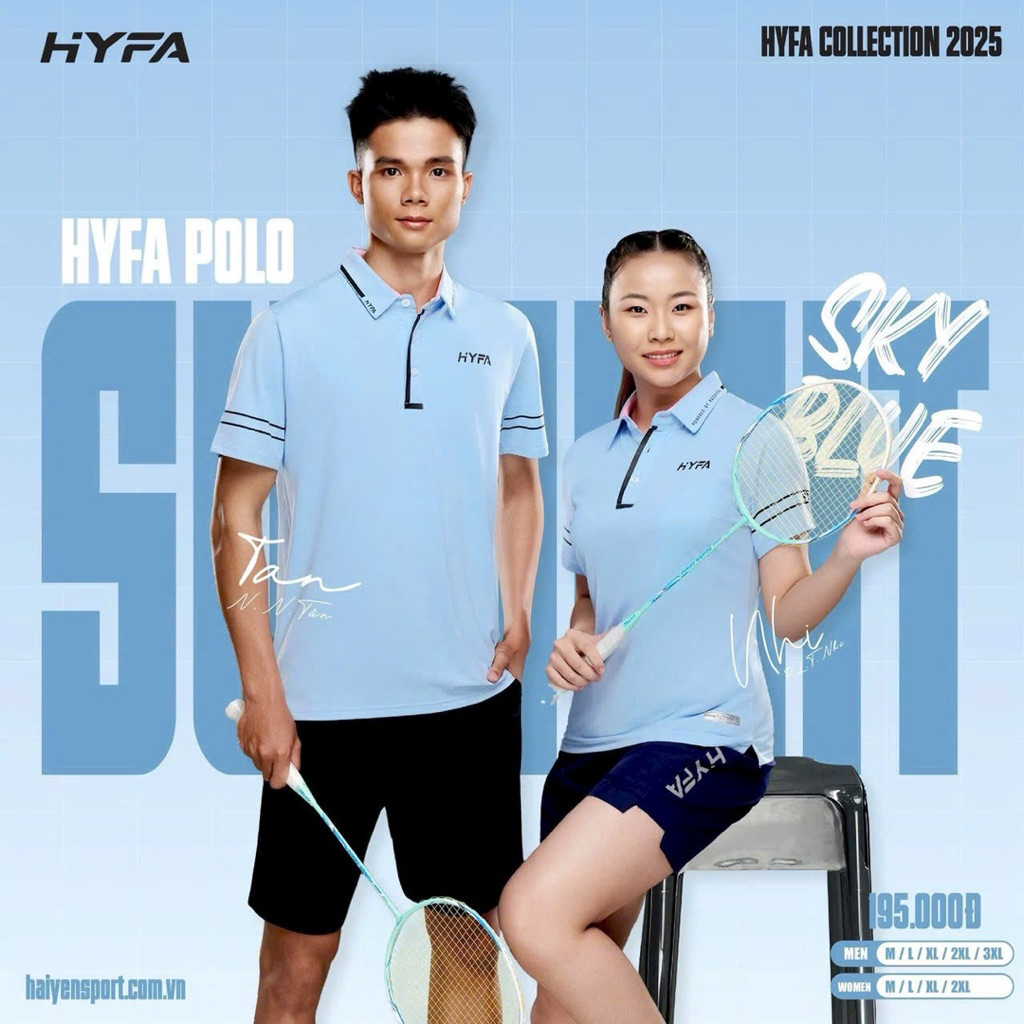 Áo thể thao POLO SUMMIT HYFA chính hãng cầu lông, picklebal