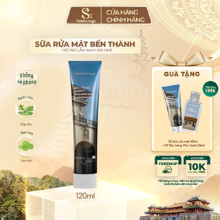 Sữa rửa mặt Bến Thành hỗ trợ làm sạch bụi bẩn, dầu nhờn dịu nhẹ da S:kin Heritage không chứa xà phòng 120ml