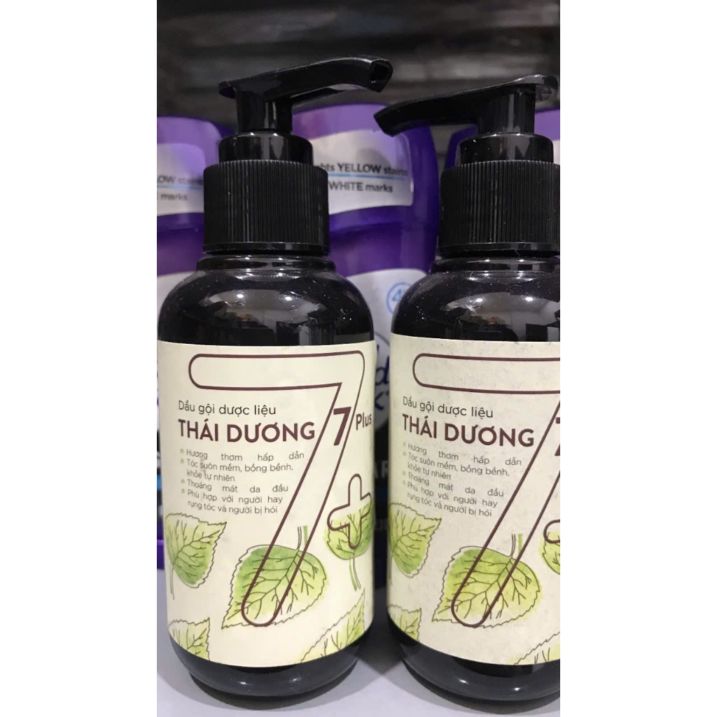 dầu gội thái dương 7+ plus 100ml - chai trầy mẫu cũ
