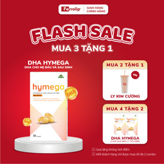 DHA Hymega - Viên uống bổ sung DHA EPA cho mẹ bầu, mẹ sau sinh - Mua 2 tặng 1 ly kim cương