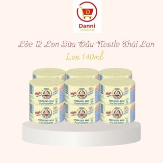 Lốc 12 Lon Sữa Gấu Nestle Thái Lan High Calcium (140ml/Lon) - Hàng Chính Hãng