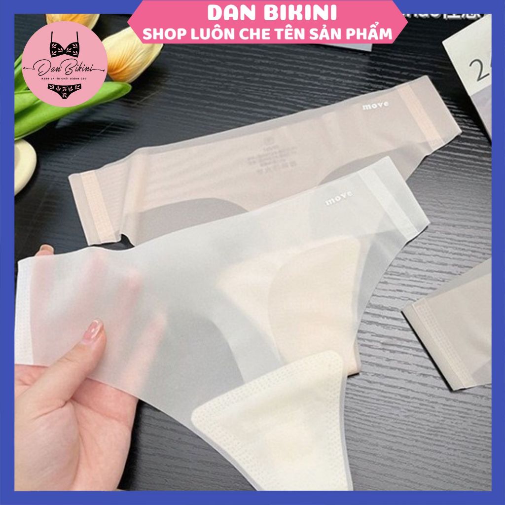Quần Lót Nữ Su Lụa Lọt Khe Siêu Mỏng gợi cảm Không Viền Không Đường May ôm dáng Mẫu 8001