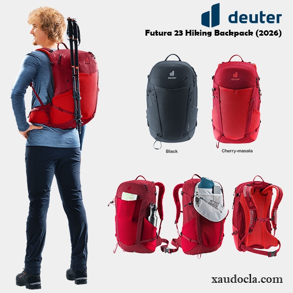Balo Leo Núi Hiking Trekking Vải Chống Thấm Siêu Nhẹ DEUTER Futura 23