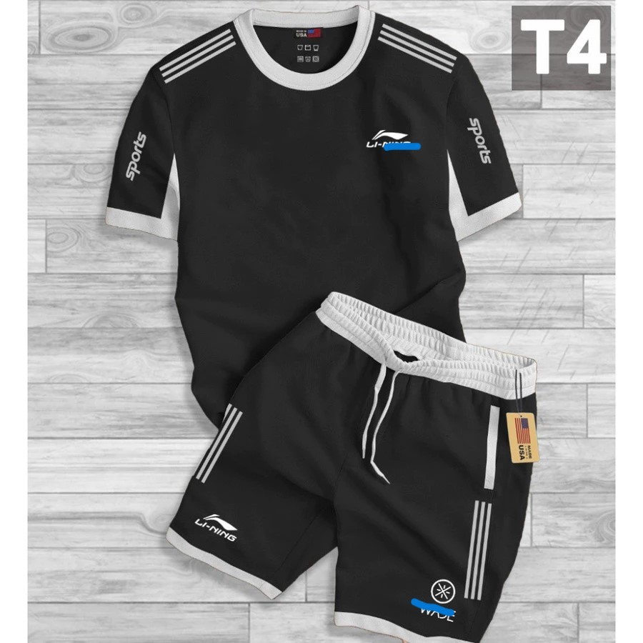 BỘ LN WADE ĐEN FORM RỘNG – SET ĐỒ THUN NAM NỮ MẶC MÁT, HỌA TIẾT WADE TRẺ TRUNG