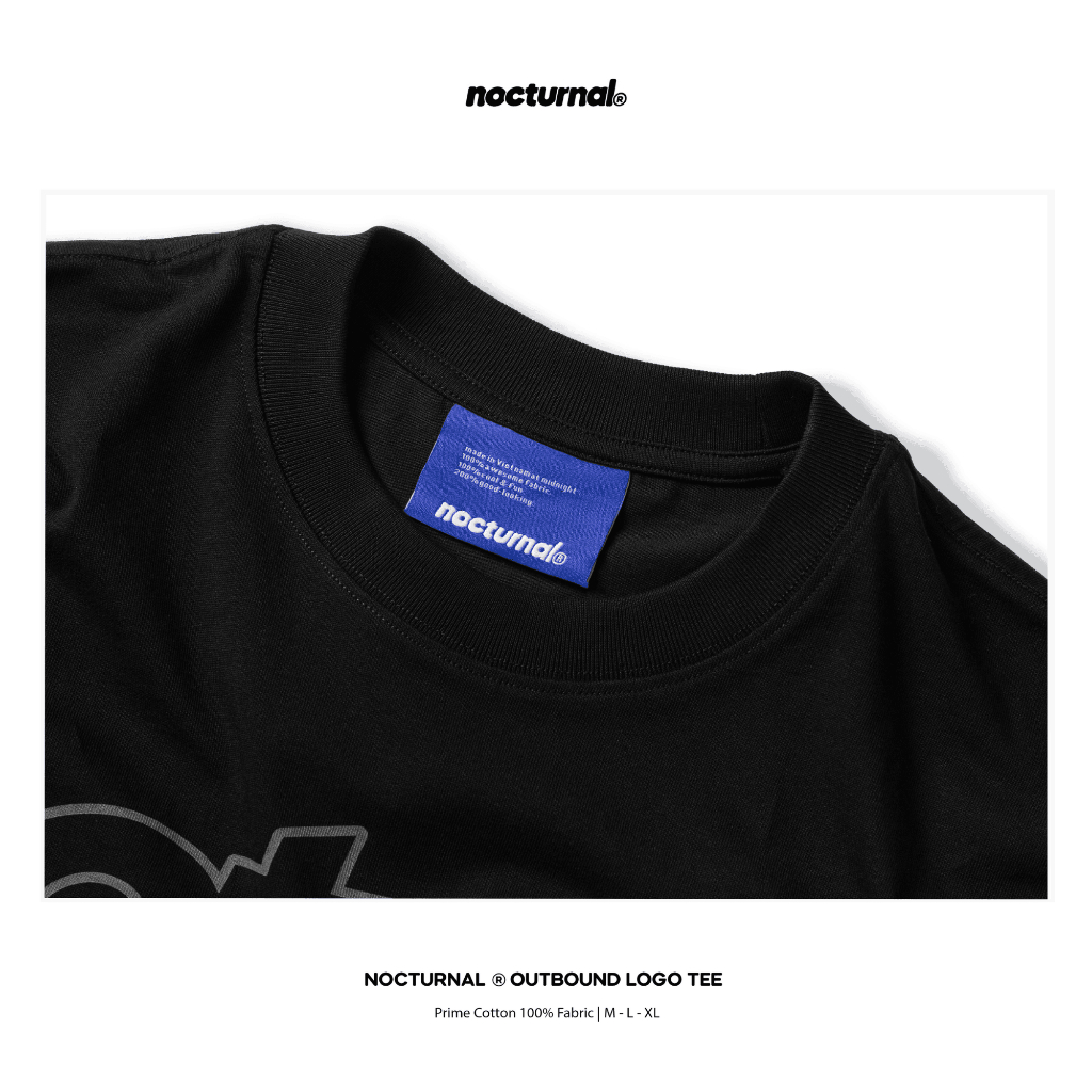 Áo Thun In Form Boxy NOCTURNAL Outbound Logo Tee Prime Cotton 100% Nam Nữ Unisex Localbrand | BigBuy360 - bigbuy360.vn