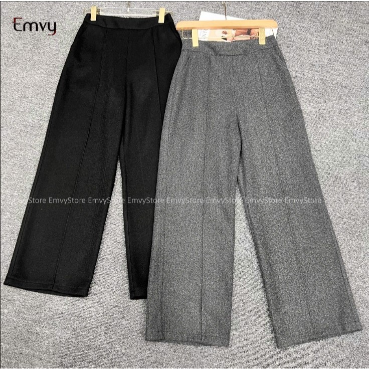 Quần suông nữ, chất dạ hàn sạng trọng Emvy Fashion Q38