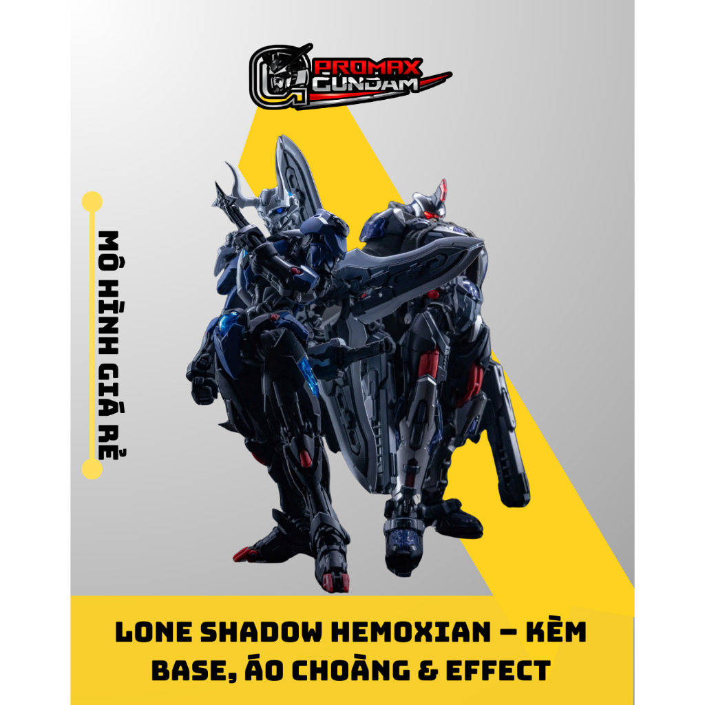 Mô Hình Lắp Ráp MG - OVER ZERO - LONE SHADOW Hemoxian – Kèm Base, Áo Choàng & Effect (GundamPromax)