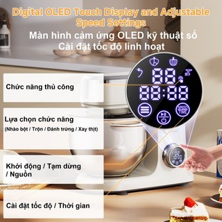 Máy trộn bột, nhồi xúc xích 6 trong 1. Thương hiệu Mỹ cao cấp Biolomix - BM606EG - Bảo hành 12 tháng