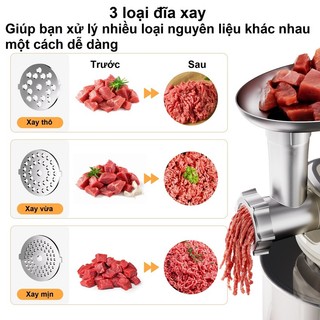 Máy trộn bột, nhồi xúc xích 6 trong 1. Thương hiệu Mỹ cao cấp Biolomix - BM606EG - Bảo hành 12 tháng
