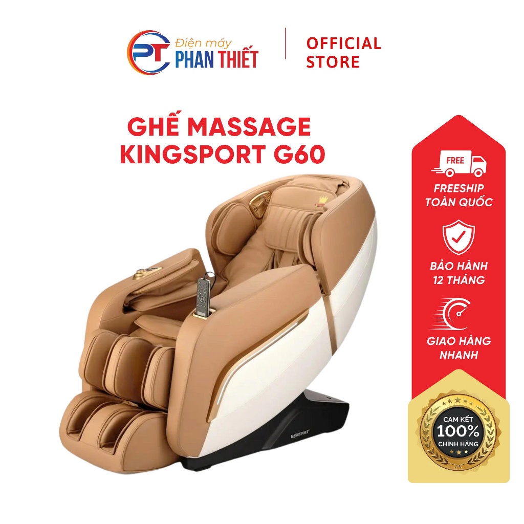 [THANH LÝ TRƯNG BÀY] Ghế massage Kingsport G60 -Cảm biến Sensor Kingtech