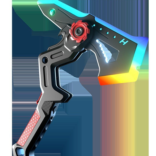 Kiếm Rìu 2in1 LED Đổi Hình – Đạo Cụ Cosplay Phát Sáng, Có Phun Sương, Thiết Kế Sci-Fi