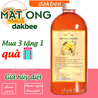 1 Lít (1400g) mật ong dakbee chuẩn ngon, tăng cường sức đề kháng, tăng cường sức khỏe [DAKBEE1000ML]