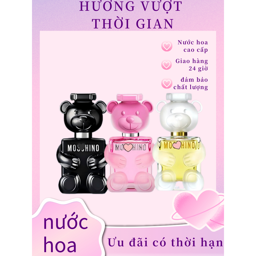 [HOT] Nước hoa Moscow TOY BOY/Toy-2 gấu đen cho nam, Nước hoa nam nữ hình gấu thơm nức mũi 100ml EDP
