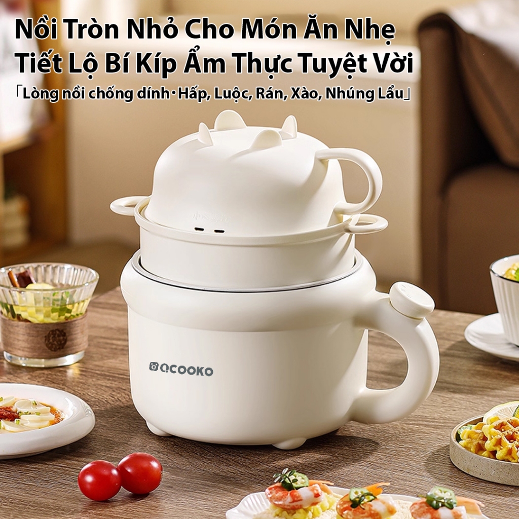 Nồi điện đa năng Bear P16M2 dung tích LỚN 2.7L QCOOKO 2026 chống dính CERAMIC Chất lượng cao, kèm kh