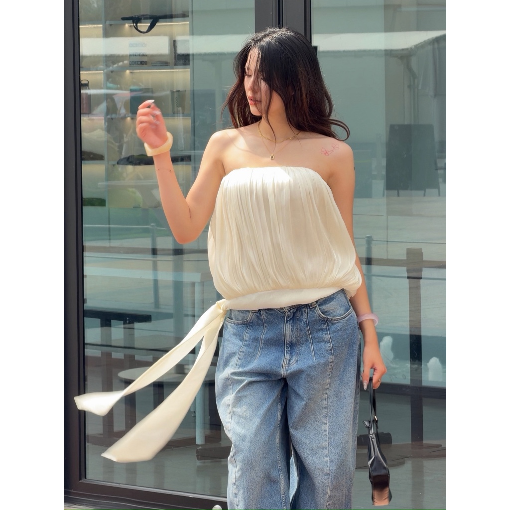 Sugar Crush - Áo ống bí mặc 2 kiểu cách điệu có đai buộc - Sera Top