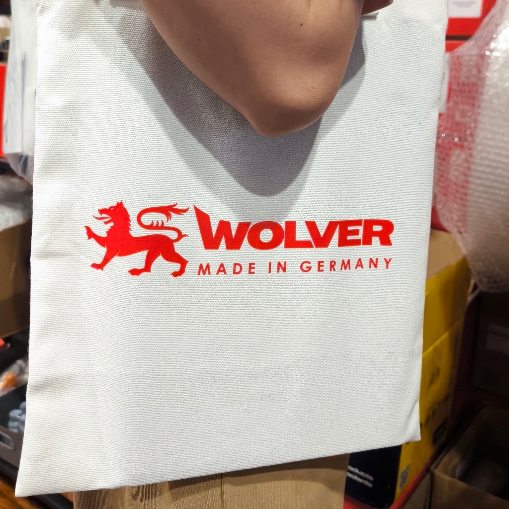 Túi canvas cao cấp logo Wolver - Túi có đáy - không khóa kéo - 30 cm x 35 cm - Túi Vải Canvas