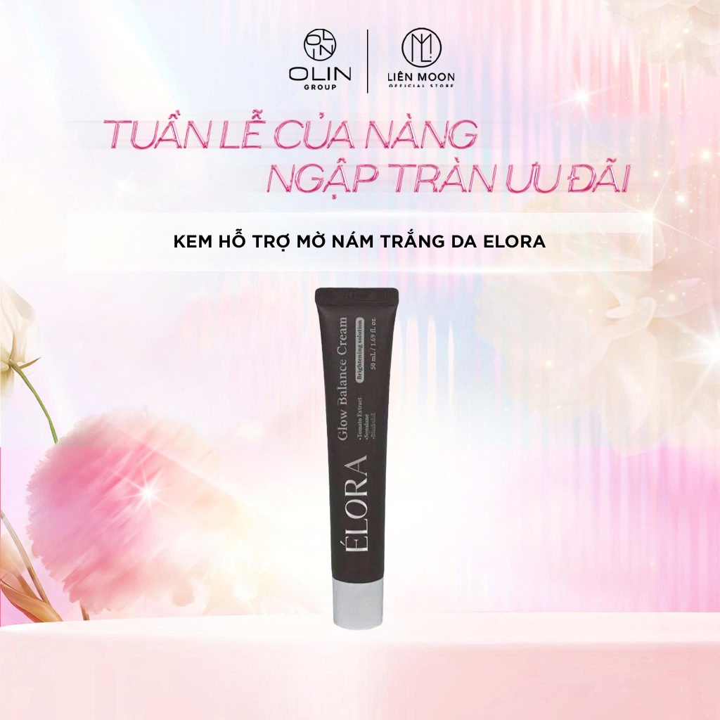 Kem hỗ trợ mờ nám trắng da ELORA