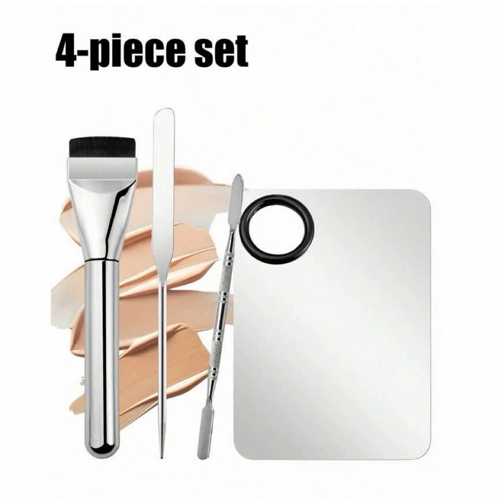Bộ Dụng Cụ Đánh Kem Nền Cọ Nền Khay Trộn Nền