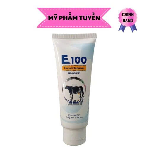 Sữa rửa mặt E100 tinh chất sữa bò tươi 100g