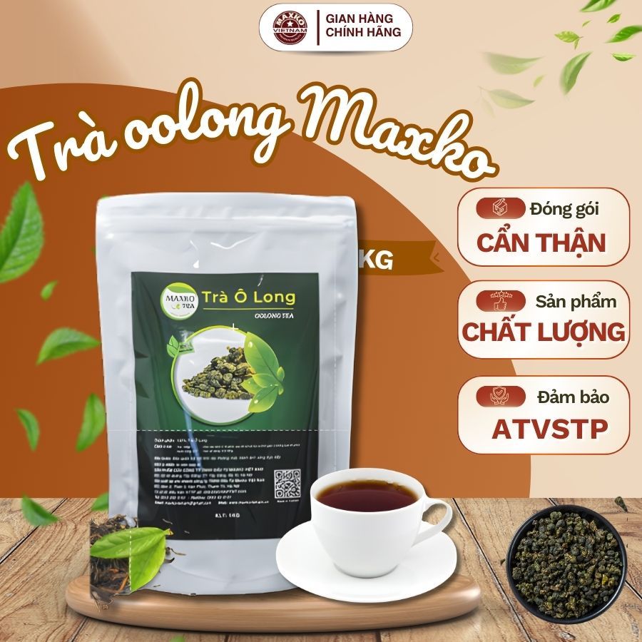 Trà Ô Long đặc biệt, thơm ngon túi 1kg thương hiệu Maxko