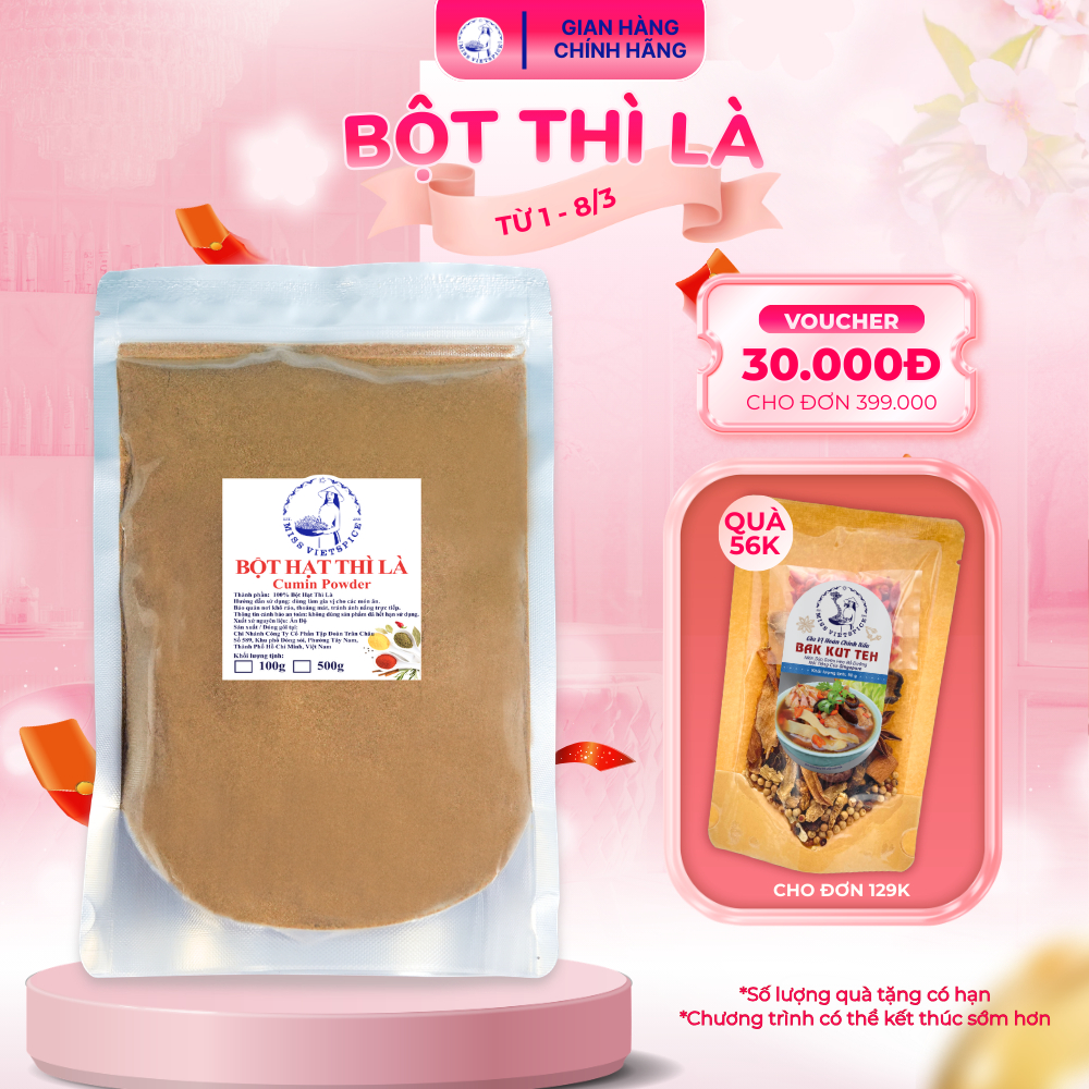 Bột thì là (cumin powder) xay mịn pemium nguyên chất Miss Vietspice
