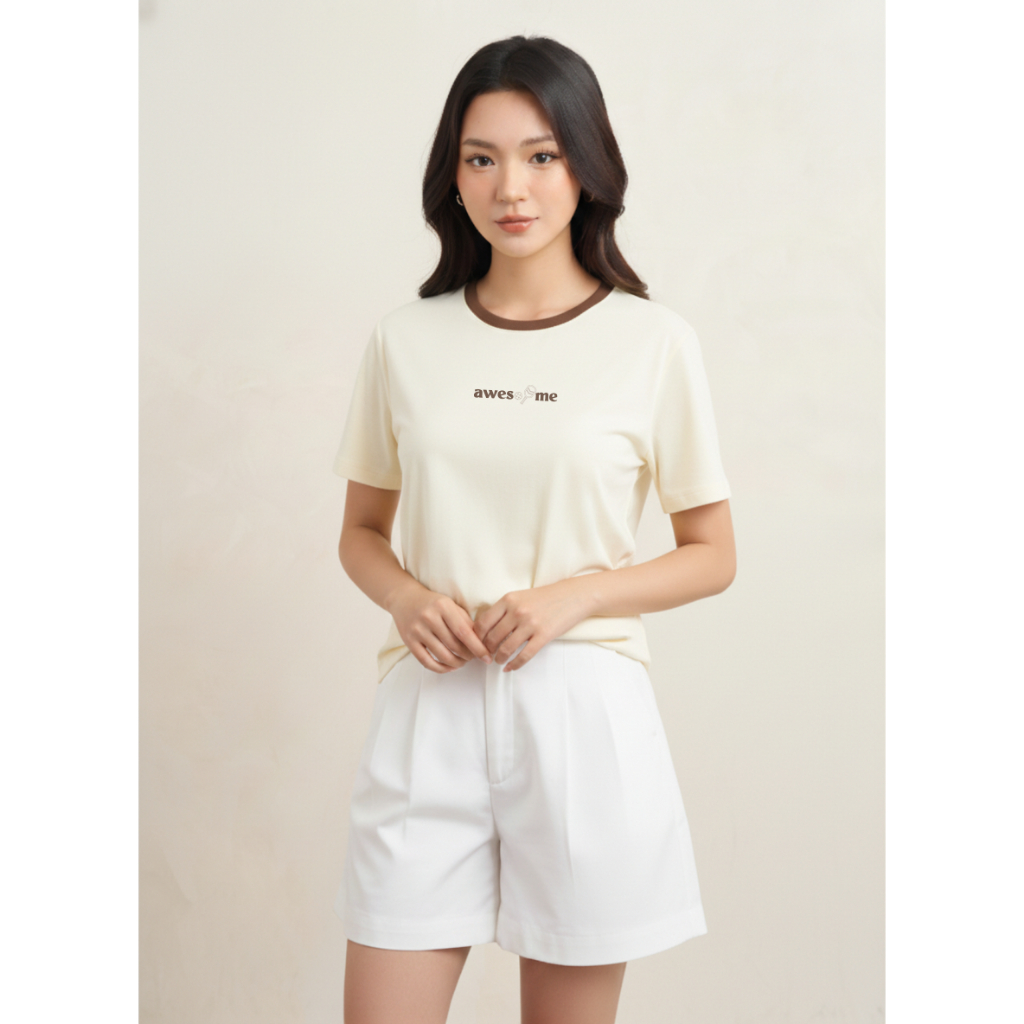 Áo Thun Nữ AWESOME TEE 5S FASHION Vải Cotton Mát Thoáng, Thiết Kế Layer Cá Tính W0ATS26007 | BigBuy360 - bigbuy360.vn
