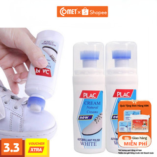 Chai Nước Tẩy Trắng Giày Plac Đa Năng - Chai Tẩy Trắng Túi Xách Da Có Đầu Chổi Vệ Sinh Tiện Dụng