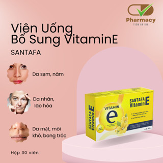 Viên Uống Sáng Da Vitamin E 400mg Giúp Mờ Nám, Giảm Khô Hạn, Dùng Được Cho Mẹ Sau Sinh- Hộp 30 viên
