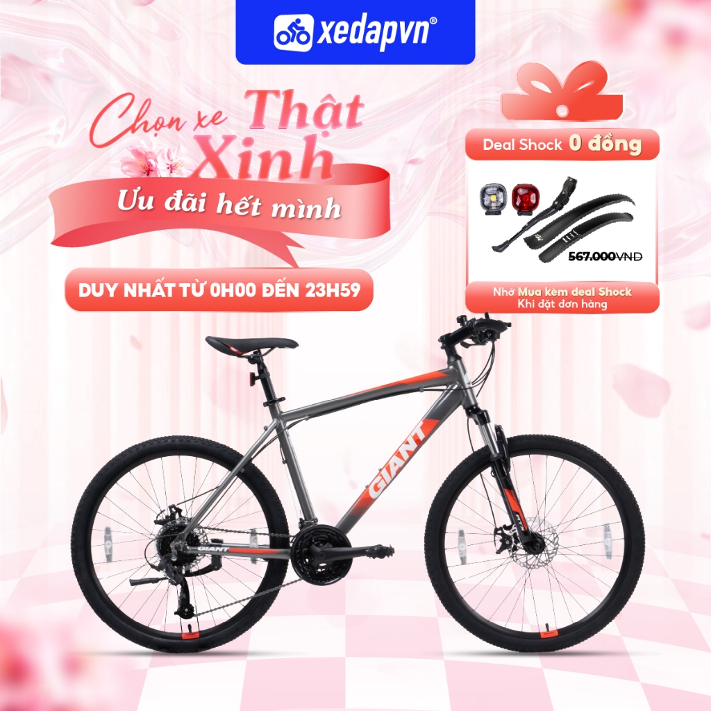 Xe Đạp Địa Hình GIANT ATX 620/660 – Bánh 26", Phanh Đĩa, 21 Tốc Độ – Phù Hợp Người Cao 1m50–1m70 | xedapvn