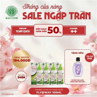 Bình Xịt Đuổi Muỗi Flyaway Bảo Linh, Chiết Xuất Từ Thảo Dược Từ Thiên Nhiên, An Toàn Cho Bé Và Cả Nhà