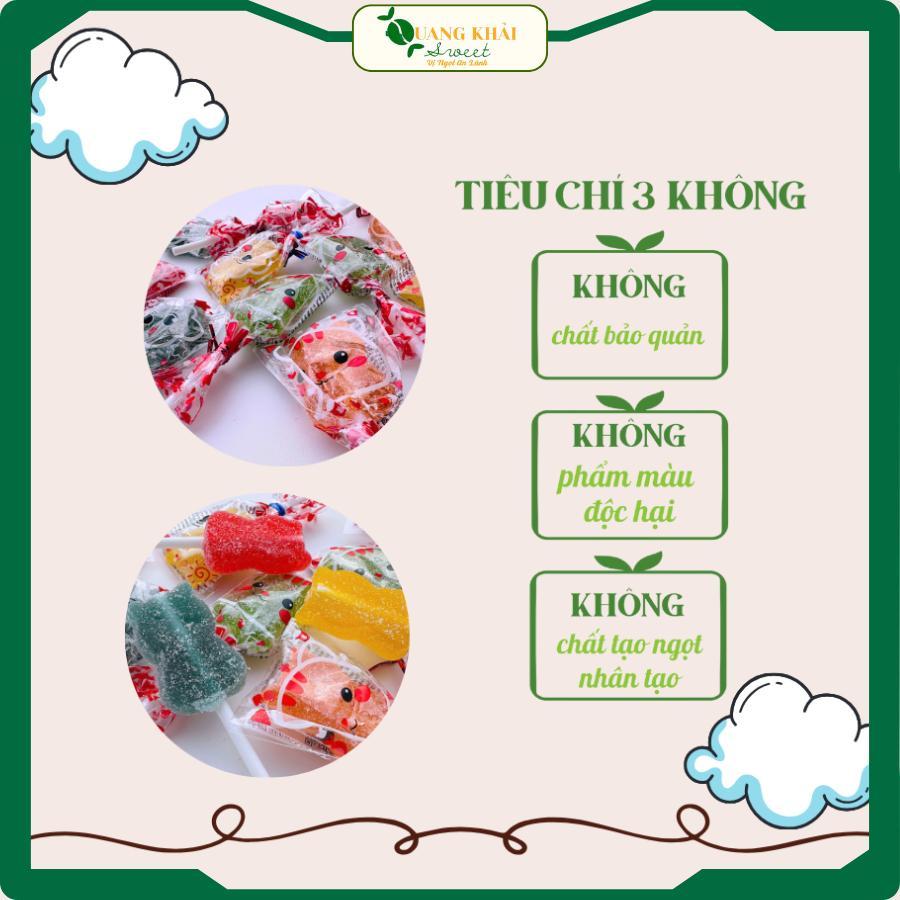 COMBO JOLLY QUE 20 Kẹo Dẻo Que Vị Trái Cây JOLLY 5 Hương Vị Thơm Ngon Từ Nước Cốt Trái Cây Cô Đặc CA
