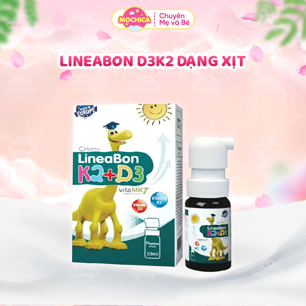 [FBS] Lineabon D3K2, D3 K2 Lineabon, LineaBon K2+D3  Dạng Xịt Tiện Lợi - Hỗ Trợ Hấp Thu Canxi, Tăng 