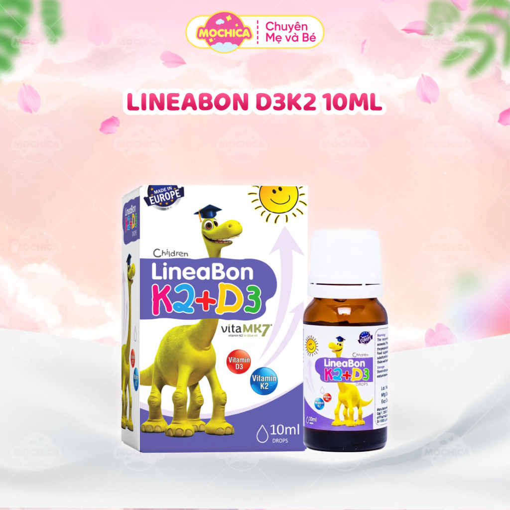 [FBS] LineaBon vitamin D3K2, D3 K2 Lineabon, LineaBon K2+D3 dạng nhỏ giọt 10ml cho bé-Mochica
