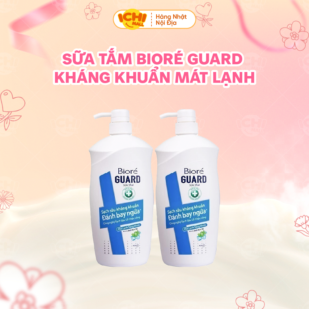 Sữa tắm Biore Sữa Tắm Sạch Sâu Kháng Khuẩn Guard – Mát Lạnh/Sạch Mịn Thư Giãn Biore_Ichimall
