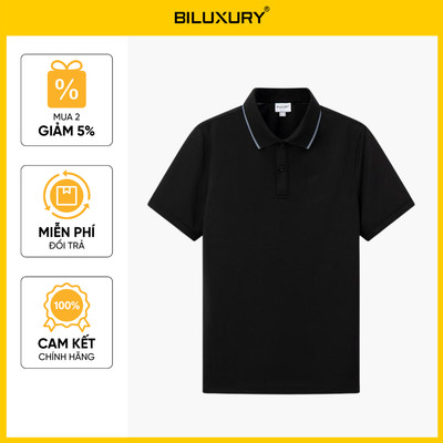 [T8_SALE 249K_HT] Áo Polo Nam Đen 9APCT047DEN Biluxury Thiết Kế Basic Thoáng Mát Bền Màu