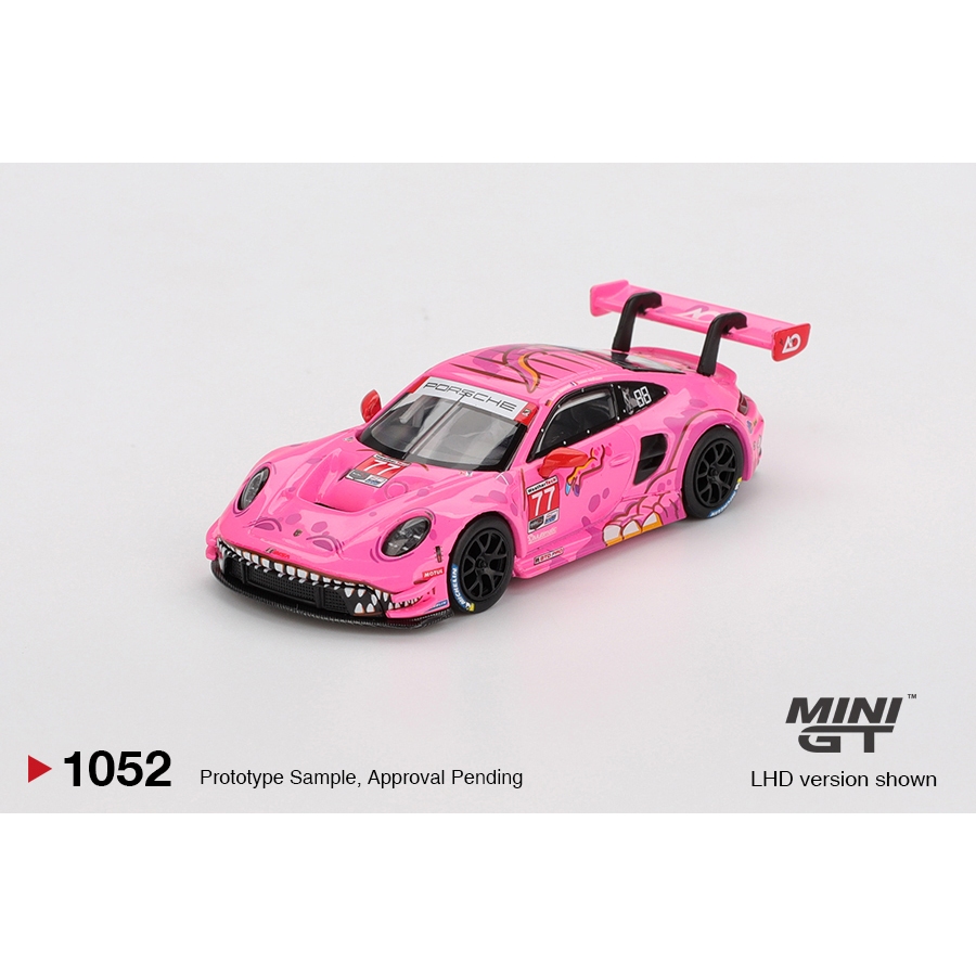 MiniGT 1052: Porsche 911 GT3 R #77 - AO Racing 2024 IMSA Road America (new Card)