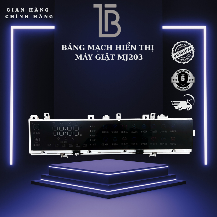 BẢNG MẠCH HIỂN THỊ Máy Giặt Sấy Mijia Mj203. Linh kiện sửa chữa máy giặt Xiaomi/Mijia.