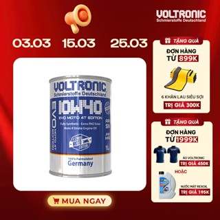 Nhớt tổng hợp cho xe số, xe côn tay Voltronic Evo Moto 4T Edition 10w40 - Fully Synthetic - Extra PAO Ester