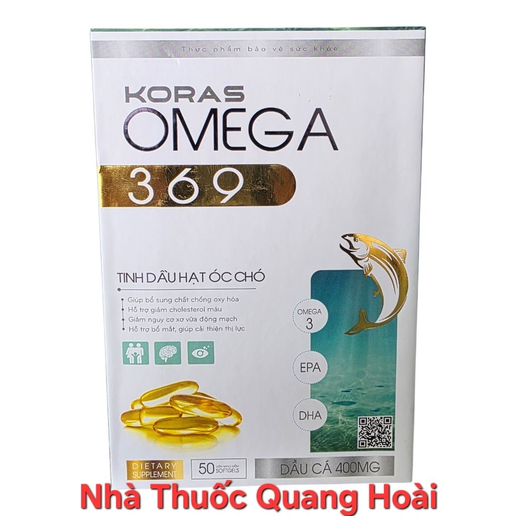 𝐊𝐎𝐑𝐀𝐒 𝐎𝐌𝐄𝐆𝐀 𝟑𝟔𝟗 giúp Bổ Mắt, Bổ Não, Khỏe Tim