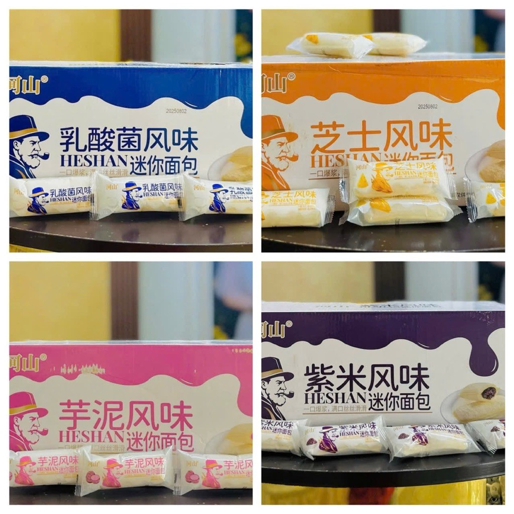 [THÙNG 2,5KG] Bánh Sữa Chua Ông Già Mix Đủ Vị – Hàng Mới Về, Vỏ Mềm Nhân Tan Chảy, Thơm Ngon Béo Ngậy