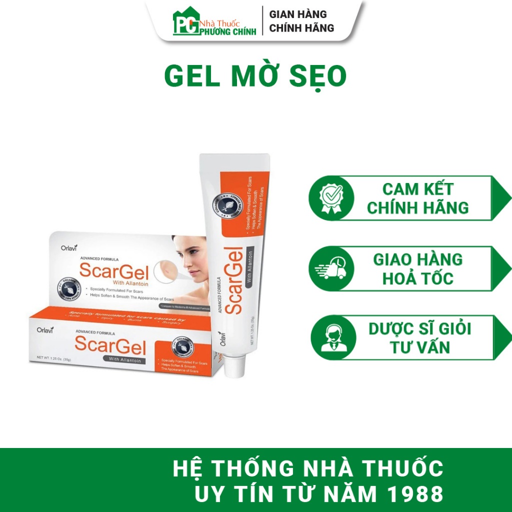Kem Mờ Sẹo Natureplex Orlavi ScarGel Hỗ Trợ Làm Mờ Sẹo Thâm, Sẹo Do Phẫu Thuật, Bỏng 35g