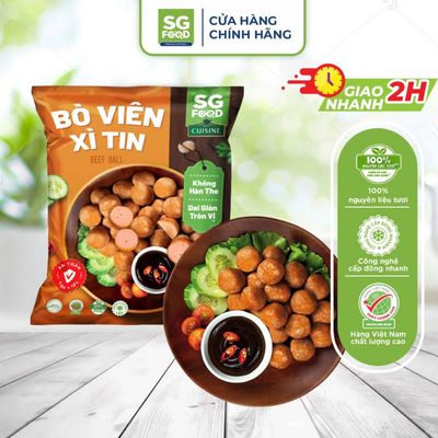 [Đông lạnh] Bò Viên Xì Tin Viên Nhỏ SG Food 340g