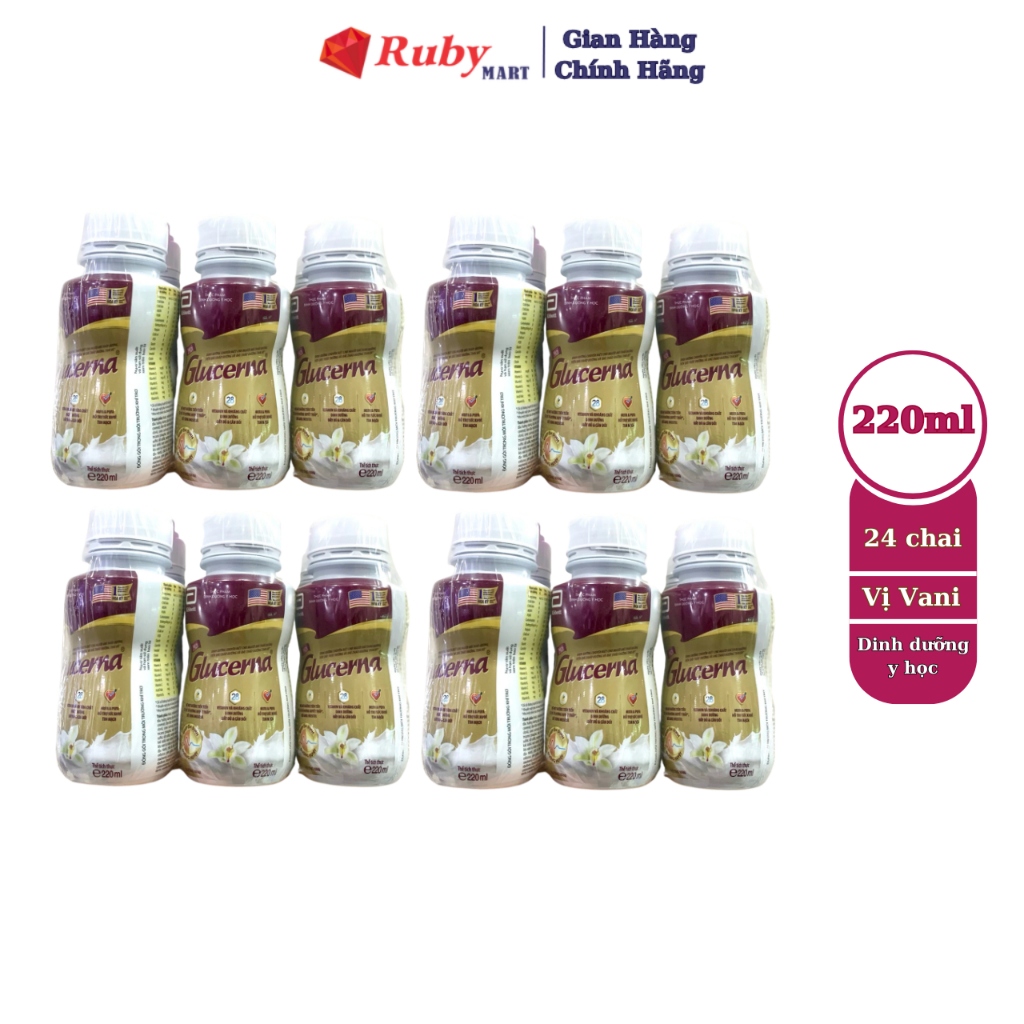 Combo 24 chai sữa nước Glucerna 220ml
