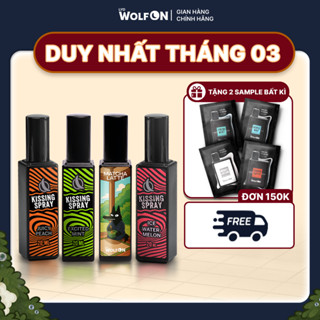 Xịt Thơm Miệng Kissing Spray LYD Wolf ON Hương Trái Cây Bạc Hà Thơm Mát Sảng Khoái Nhỏ Gọn 20ml
