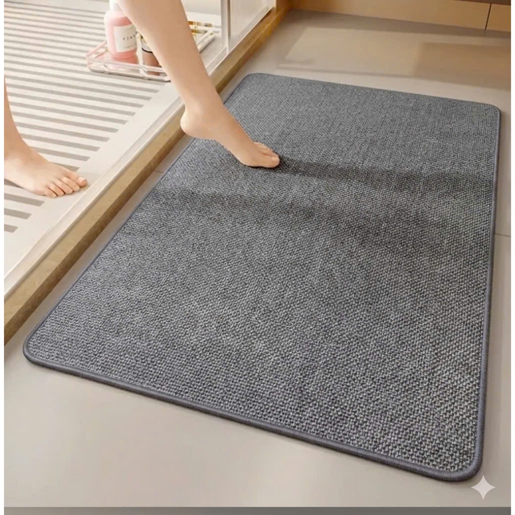 Thảm bếp 2025sợi dệt thấm nước nhanh BAMBOOO ECO thảm trải sàn nhà bếp chống trơn trượt bằng cao su