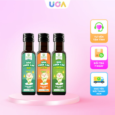 Dầu ăn chiên xào Anpaso cho bé ăn dặm từ 6 tháng [100ml]