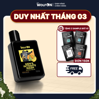 Dung Dịch Vệ Sinh Nam Giới, LYD Wolf On Hương Chuối Melon Tươi Mát Cuốn Hút, Khử Mùi, Chai 95ml