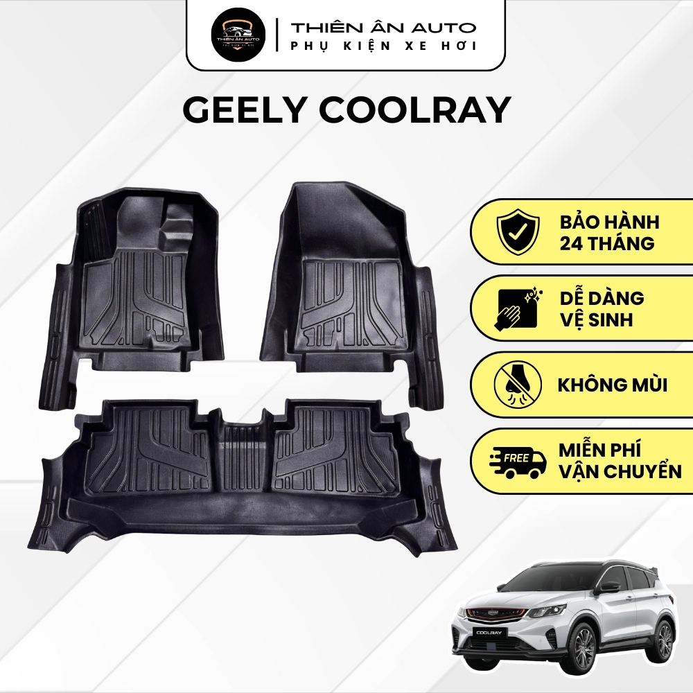 Thảm Lót Sàn Ô Tô Geely Coolray, Nhựa TPE Cao Cấp, Thảm Lót Sàn Th Carmatt Đúc Khuôn, Bảo Vệ Sàn Xe,