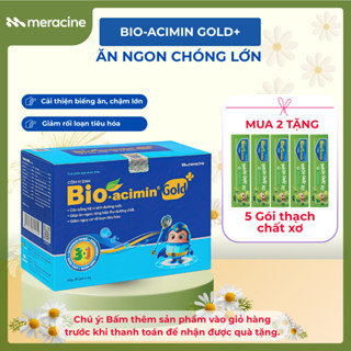 Cốm vi sinh Bio acimin Gold hỗ trợ trẻ ăn ngon tự nhiên bổ sung vi chất và các amin thiết yếu hộp 30 gói